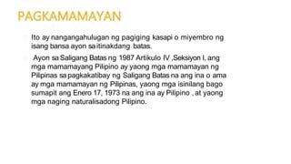 pagiging mamamayang pilipino concept map|konsepto at katuturan ng pagkamamamayan.pptx .